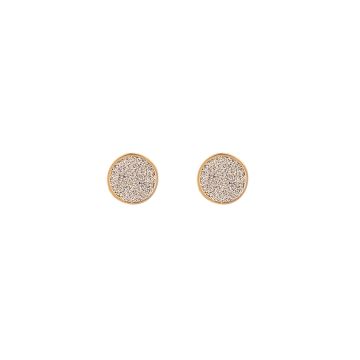 Jolie gold earring with microdiamonds