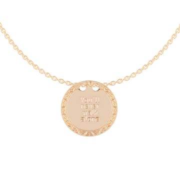My Life Friendship Gold Necklace “You'll Never Walk Alone”