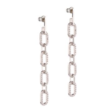 Andromeda earrings with pendant zircons links
