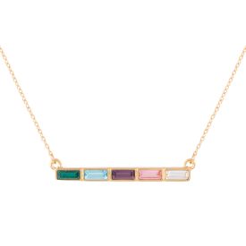 Judith necklace with colored stones