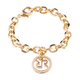 Icon bracelet with zircons Rebecca logo