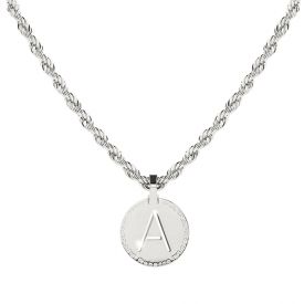 My World necklace with initial pendent